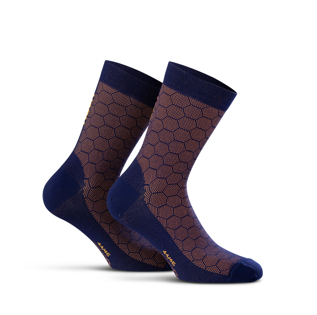 Chaussettes Néon 3D Bleu Orange