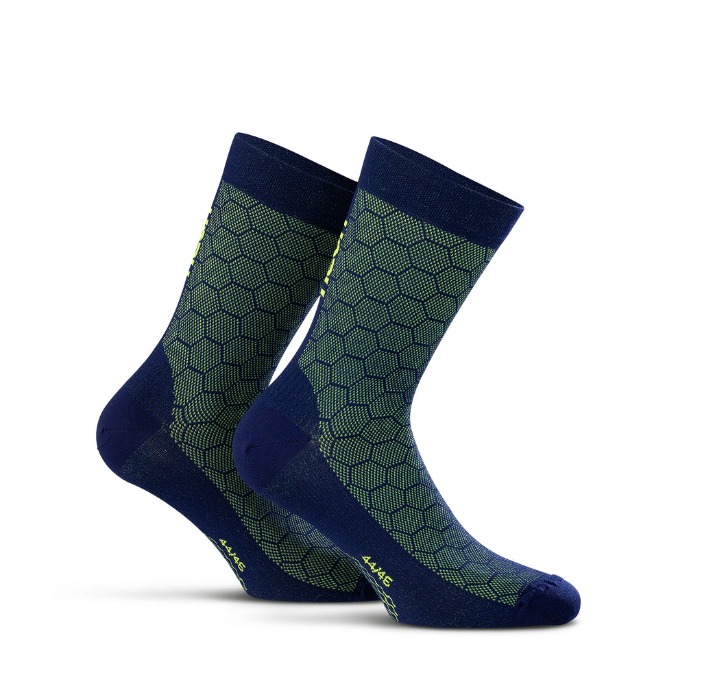 Chaussettes Neon 3D Bleu Jaune