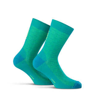 Neon 3D Socks Cyan
