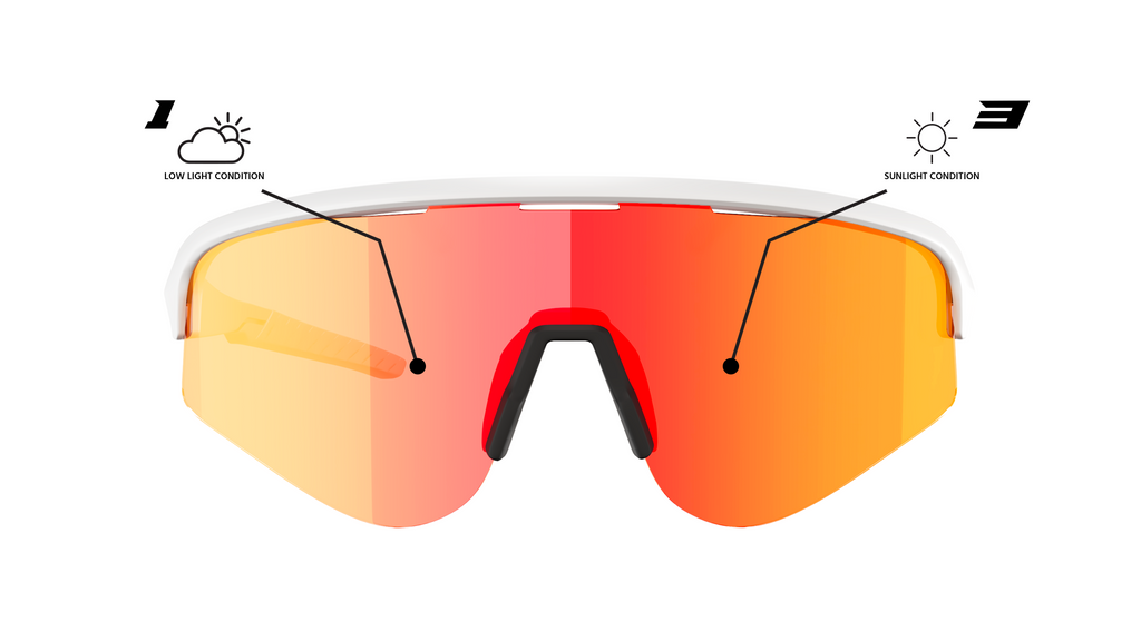 Neon Occhiale Arrow 2.0 AIR - White Fotocromatico Red