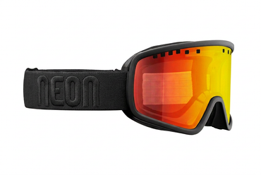Neon Maschera da sci per occhiali da vista FORCE OTG - Black Fotocromatica Red S1-3