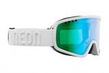 Neon Maschera da sci per occhiali da vista FORCE OTG - White Fotocromatica Green S1-3