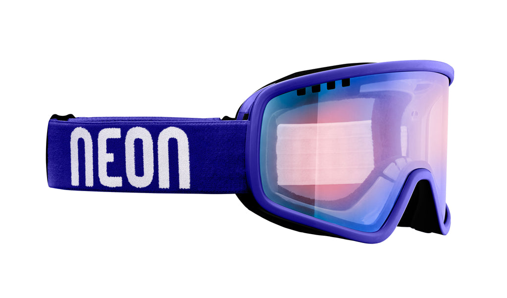 Neon Maschera da sci per occhiali da vista FORCE OTG - Blue Royal Fotocromatica Blue