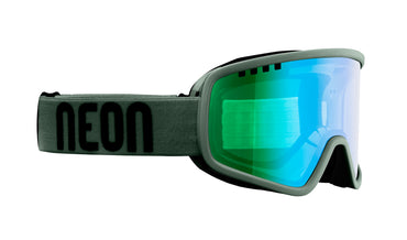 Neon Maschera da sci per occhiali da vista FORCE OTG - Army green Fotocromatica Green S1-3