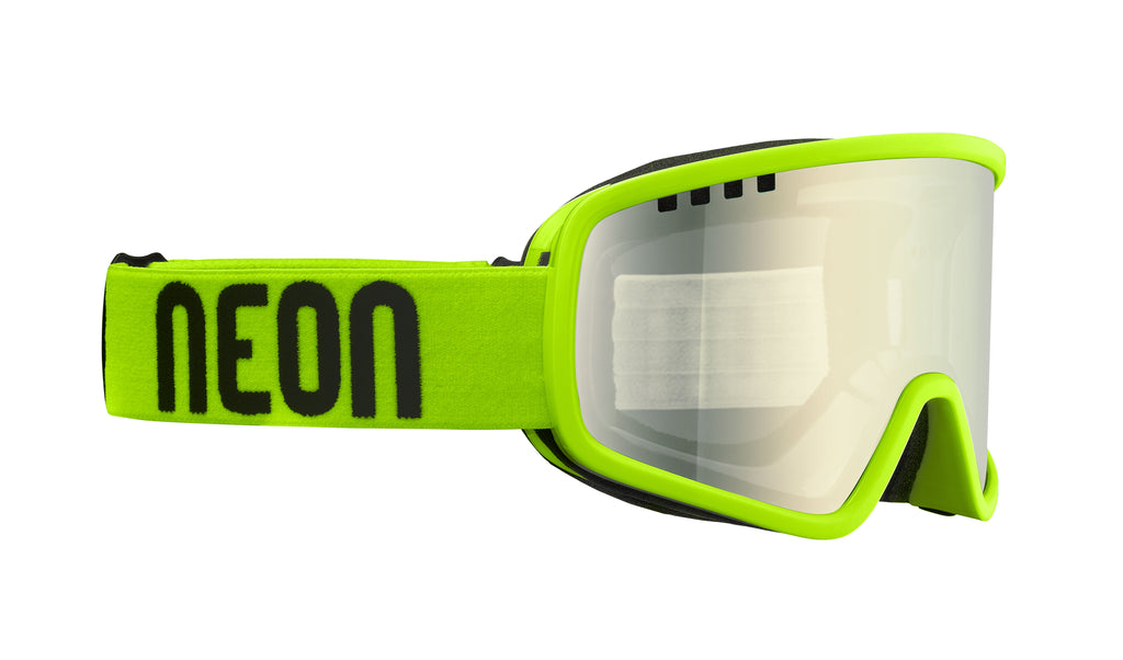 Neon Maschera da sci per occhiali da vista FORCE OTG - Yellow Fotocromatica Bronze S1-3