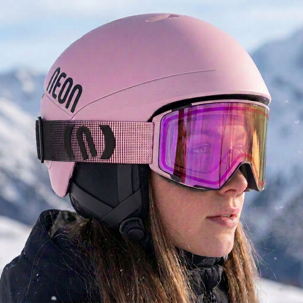 Neon Maschera Magnetica ICE - Light Pink Fotocromatica Violet