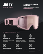 Carica l'immagine nel visualizzatore di Gallery, Neon Maschera Jolly - Light Pink Specchiata Light pink S3