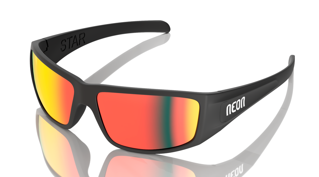 Neon Occhiale STAR - Black Red