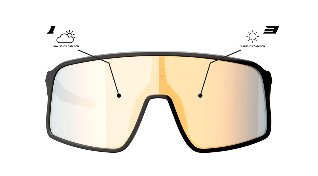 Neon Occhiale STRATUS - Black Fotocromatica Bronze