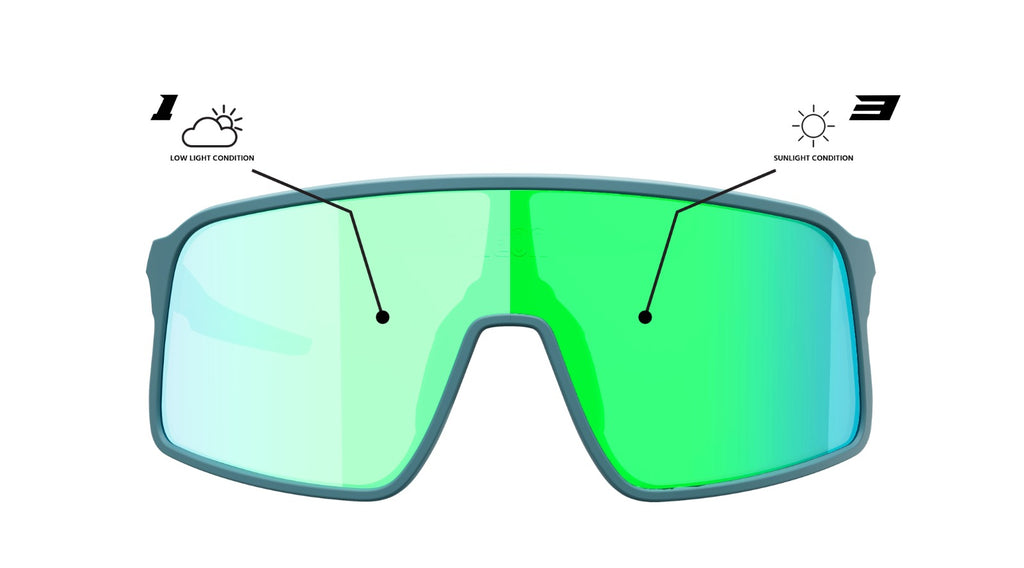 Neon Occhiale STRATUS - Petroleum Fotocromatica Green
