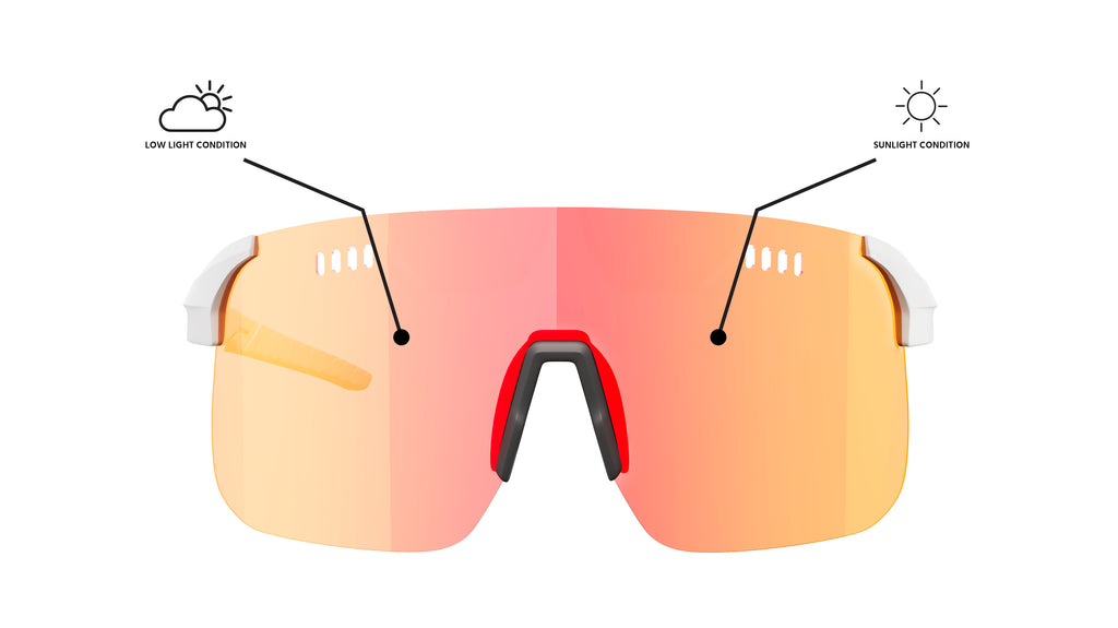 Neon Occhiale Sky 3.0  AIR - White Fotocromatico Red