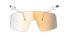 Load the image into the Gallery viewer, Neon Occhiale STRATUS - White Fotocromatica Bronze