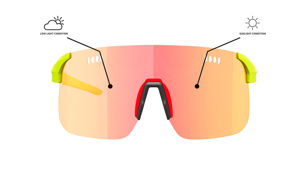 Neon Occhiale Sky 3.0  AIR - Yellow Fotocromatico Red