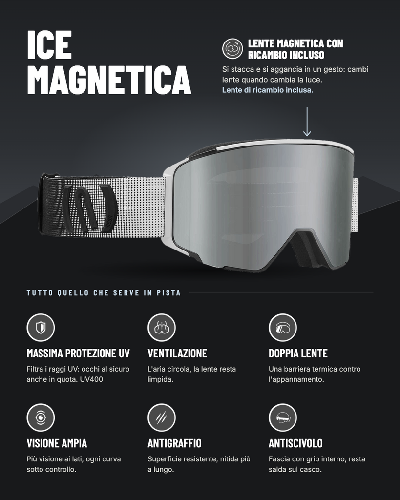 Masque Magnétique Neon Arctic - Violet Noir