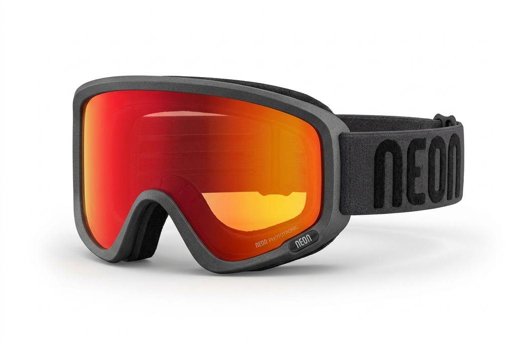 Neon Maschera Zeta - Gun Fotocromatica Specchiata Red S1-3