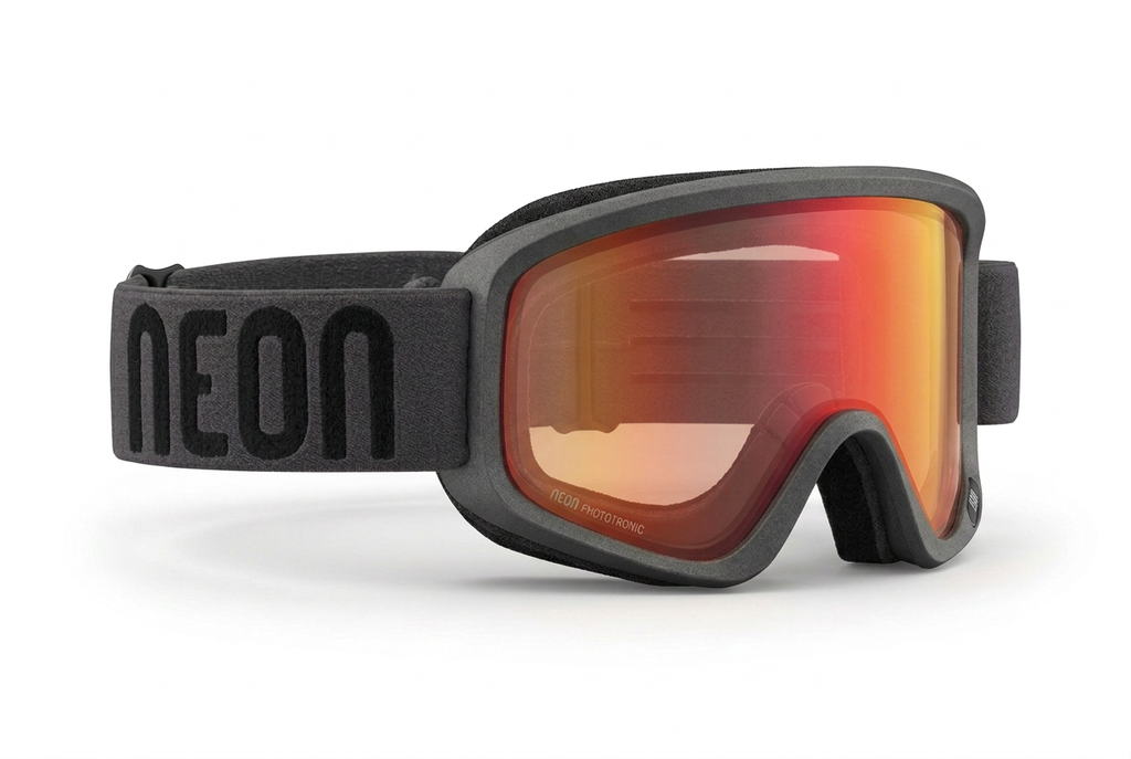 Neon Maschera Zeta - Gun Fotocromatica Specchiata Red S1-3