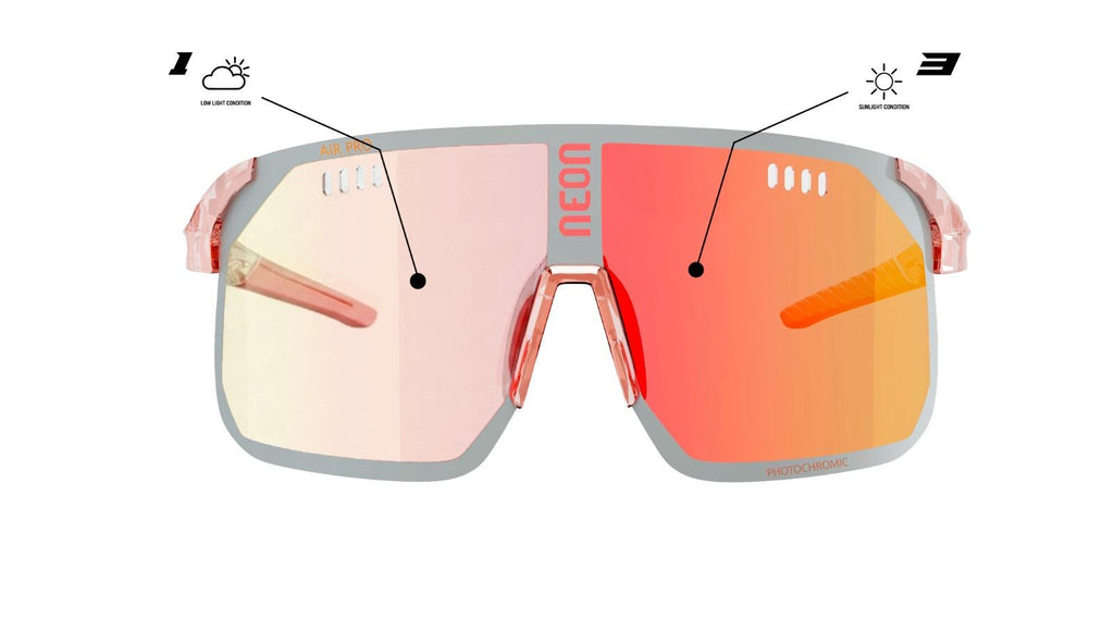 Neon Occhiale AIR PRO 2.0 - Crystal Light Pink Fotocromatico Red