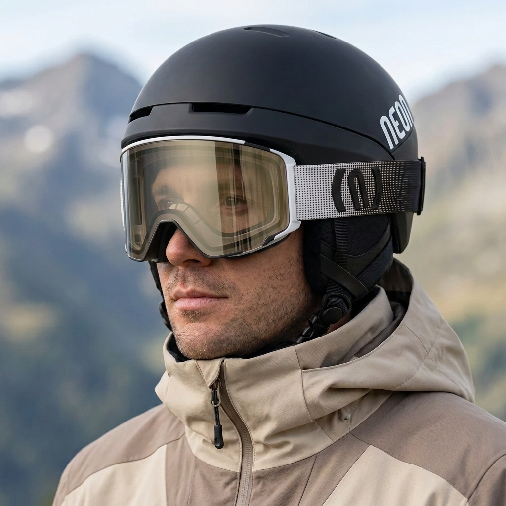 Neon Arctic Magnetic Mask - Black Violet