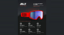 Carica l'immagine nel visualizzatore di Gallery, Neon Maschera Jolly - Red Fluo Specchiata Blue S2