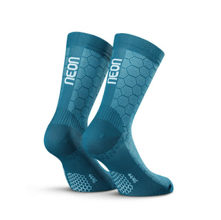 Neon 3D Socks Petroleum white