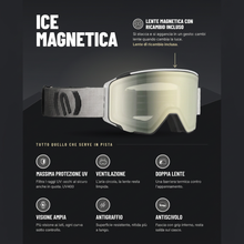 Load the image into the Gallery viewer, Scheda ICE Magnetic White Black in formato quadrato