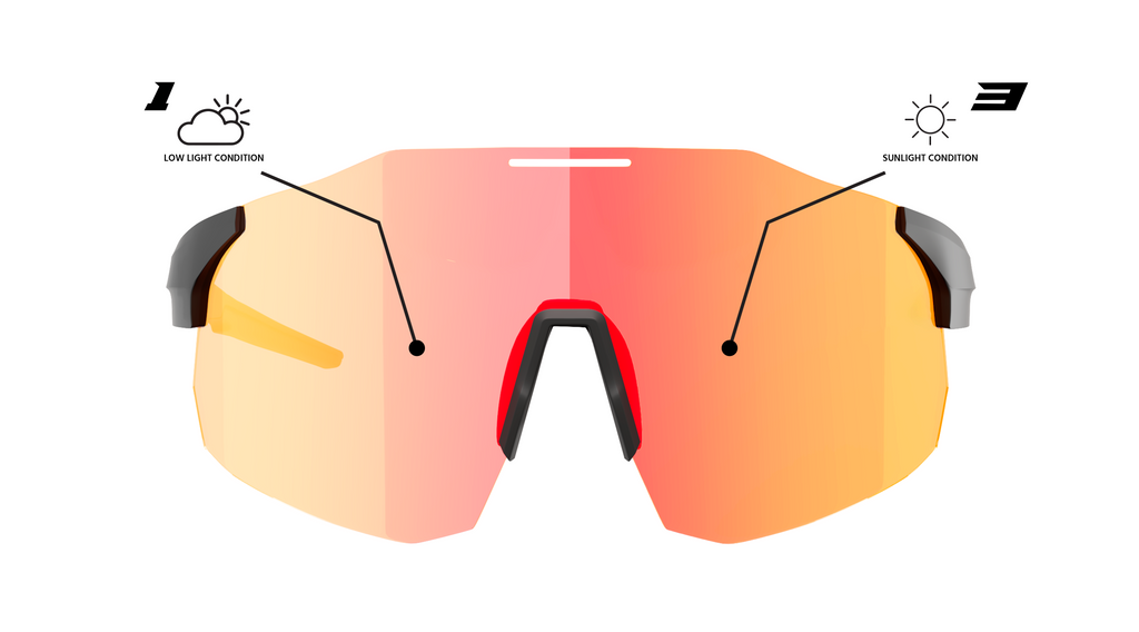 Neon Occhiale Sky 2.0 Air - Black Fotocromatico Red