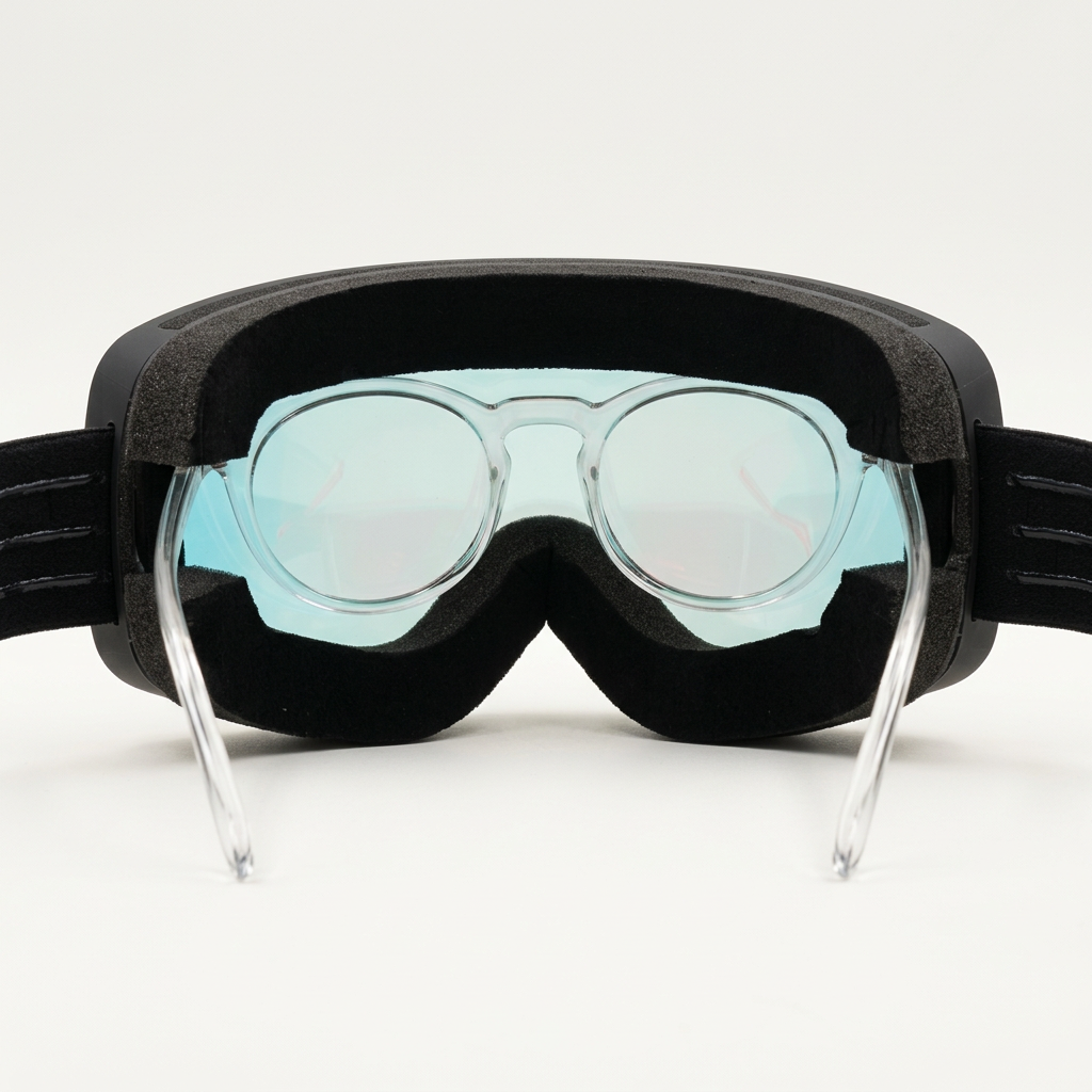 Neon Maschera da sci per occhiali da vista FORCE OTG - Blue Royal Fotocromatica Blue