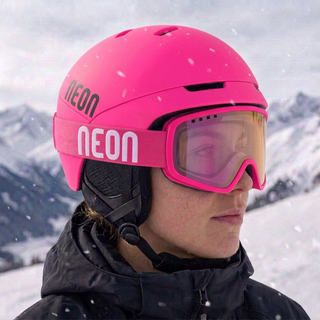 Neon Maschera da sci per occhiali da vista FORCE OTG - Pink Fotocromatica Violet S1-3