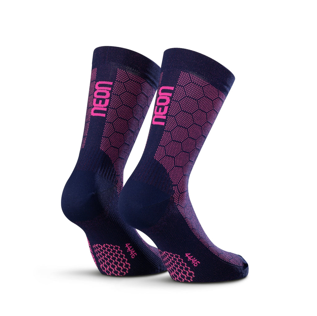 Neon 3D Socks Violet