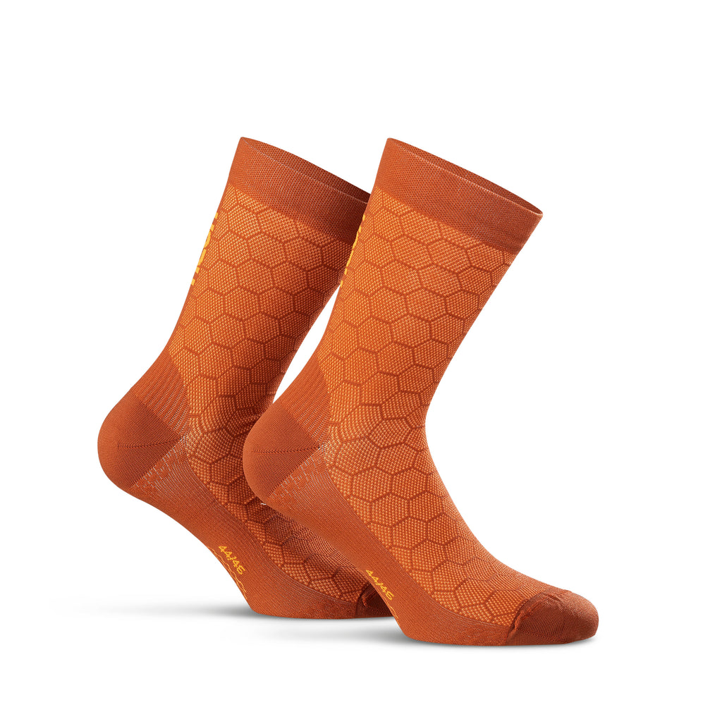 Neon 3D Socks Brick Orange