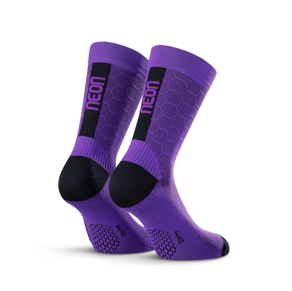 Neon 3D Socks Violet